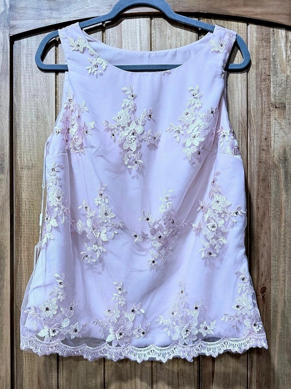 NWT Dusty Rose Lace 2-Piece Formal Wide Leg Pantsuit Mother of the Bride